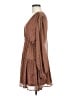 AaKaa 100% Polyester Paisley Brown Casual Dress Size M - photo 5