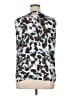 Liz Claiborne 100% Polyester Silver Sleeveless Blouse Size XL - photo 2