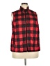 Relativity 100% Polyester Plaid Red Vest Size 2X - photo 1