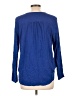 Caslon 100% Cotton Blue Long Sleeve Blouse Size L - photo 2