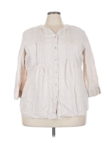 Coldwater Creek 3/4 Sleeve Button-Down Shirt (view 1)
