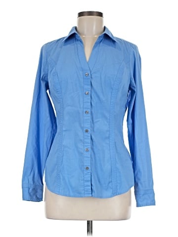 Express Long Sleeve Button-Down Shirt (view 1)