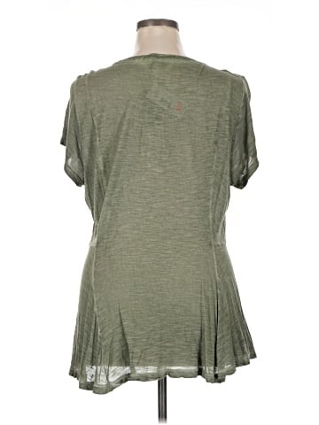 Great Northwest Indigo Short Sleeve Blouse (view 2)