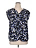 Elle 100% Polyester Blue Sleeveless Blouse Size XL - photo 1