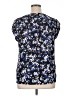 Elle 100% Polyester Blue Sleeveless Blouse Size XL - photo 2