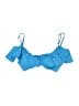 Trina Turk Solid Blue Swimsuit Top Size 8 - photo 1