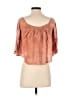 Blue Life 100% Rayon Orange 3/4 Sleeve Blouse Size S - photo 2