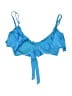 Trina Turk Solid Blue Swimsuit Top Size 8 - photo 2