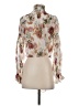 Nicholas 100% Silk Floral Ivory Long Sleeve Silk Top Size 0 - photo 2