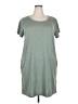 Caslon Solid Gray Casual Dress Size XXL - photo 1