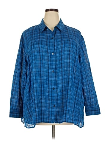 Eileen Fisher Long Sleeve Button-Down Shirt (view 1)