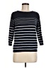 Ann Taylor Factory 100% Cotton Stripes Black Pullover Sweater Size M - photo 1
