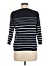 Ann Taylor Factory 100% Cotton Stripes Black Pullover Sweater Size M - photo 2