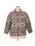 Bob Mackie 100% Cotton Print Gray Jacket Size 2X - photo 1