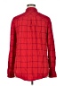 A New Day 100% Rayon Plaid Red Long Sleeve Button-Down Shirt Size XL - photo 2