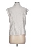 Pleione Silver Sleeveless Button-Down Shirt Size L - photo 2