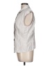 Pleione Silver Sleeveless Button-Down Shirt Size L - photo 5