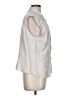 Pleione Silver Sleeveless Button-Down Shirt Size L - photo 4
