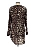 Gianni Bini 100% Polyester Animal Print Brown Long Sleeve Blouse Size S - photo 2