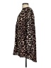 Gianni Bini 100% Polyester Animal Print Brown Long Sleeve Blouse Size S - photo 5