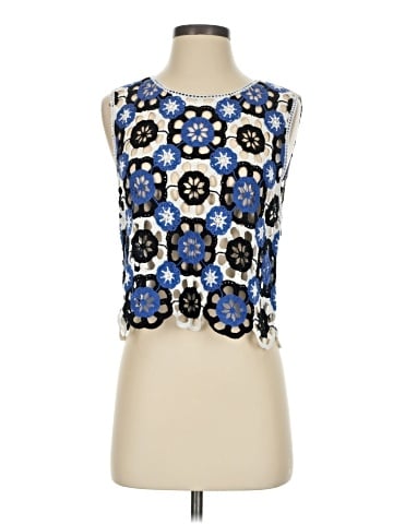 Aqua Sleeveless Blouse (view 1)