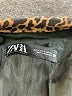 Zara 100% Acetate Animal Print Brown Coat Size M - photo 6