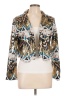 Adore 100% Polyester Print Gold Blazer Size L (estimated) - photo 1