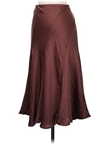 Madewell Midi Skirt in Satin (view 2)