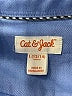 Cat & Jack Solid Blue Long Sleeve Button-Down Shirt Size 12 - 14 - photo 3