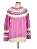 Vince Camuto Chevron-herringbone Pink Pullover Sweater Size L - photo 1