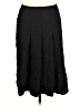 Theory 100% Polyester Solid Black Formal Skirt Size 10 - photo 1