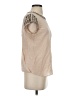 Rebecca Taylor 100% Silk Tan Short Sleeve Top Size 0 - photo 4
