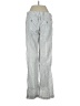 Athleta 100% Linen Stripes Silver Linen Pants Size 4 - photo 2