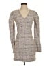 Aqua Tweed Gray Casual Dress Size S - photo 1