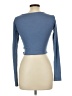 Zara Blue Long Sleeve Top Size L - photo 2