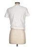 Roxy 100% Cotton Ivory Short Sleeve Blouse Size 10 - photo 2