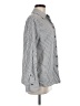 Zara Stripes Gray Long Sleeve Blouse Size M - photo 4