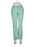 Ann Taylor Paisley Teal Jeans Size 6 - photo 1