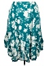 Torrid Floral Teal Casual Skirt Size 2X Plus (2) - photo 2