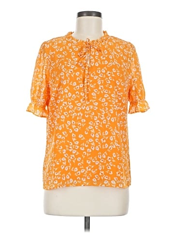 J.Crew Factory Store Short Sleeve Blouse (view 1)