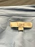 Ann Taylor LOFT 100% Polyester Blue Long Sleeve Blouse Size XL - photo 7