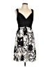 Max and Cleo Graphic Black Cocktail Dress Size 12 - photo 1