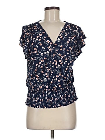Petite Assembly Short Sleeve Blouse (view 1)