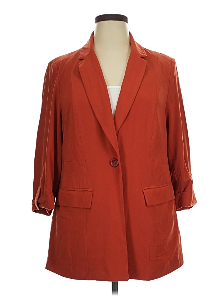Pre-owned Torrid Blazer Jacket In Red