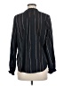 Nic + Zoe 100% Polyester Stripes Black Long Sleeve Blouse Size M - photo 2