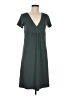 lucy Solid Gray Casual Dress Size M - photo 1