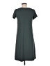 lucy Solid Gray Casual Dress Size M - photo 2