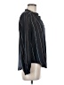 Nic + Zoe 100% Polyester Stripes Black Long Sleeve Blouse Size M - photo 4