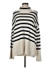 Gap Stripes Ivory Turtleneck Sweater Size M - photo 1