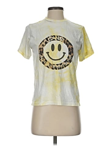 Ganni Short Sleeve T-Shirt (view 1)